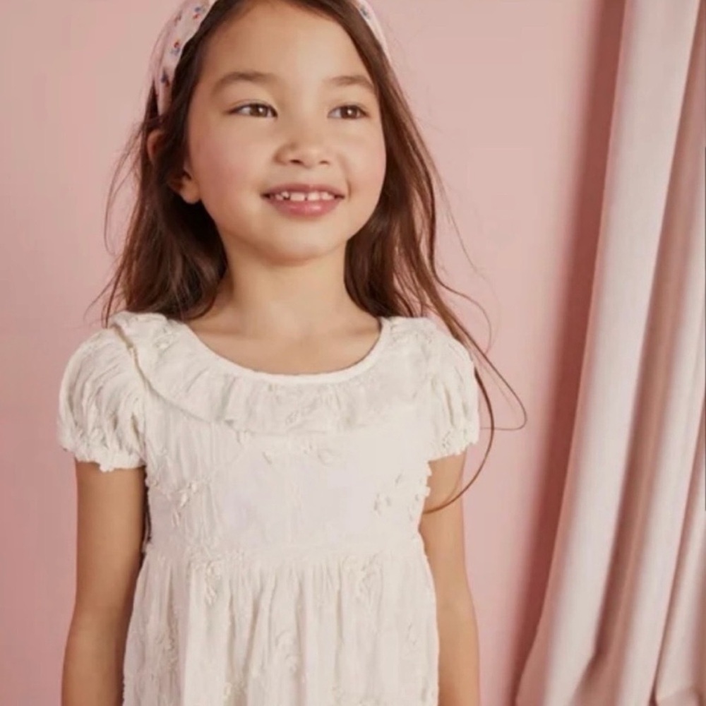 NWT Mini Boden Deep Hem Broderie Dress